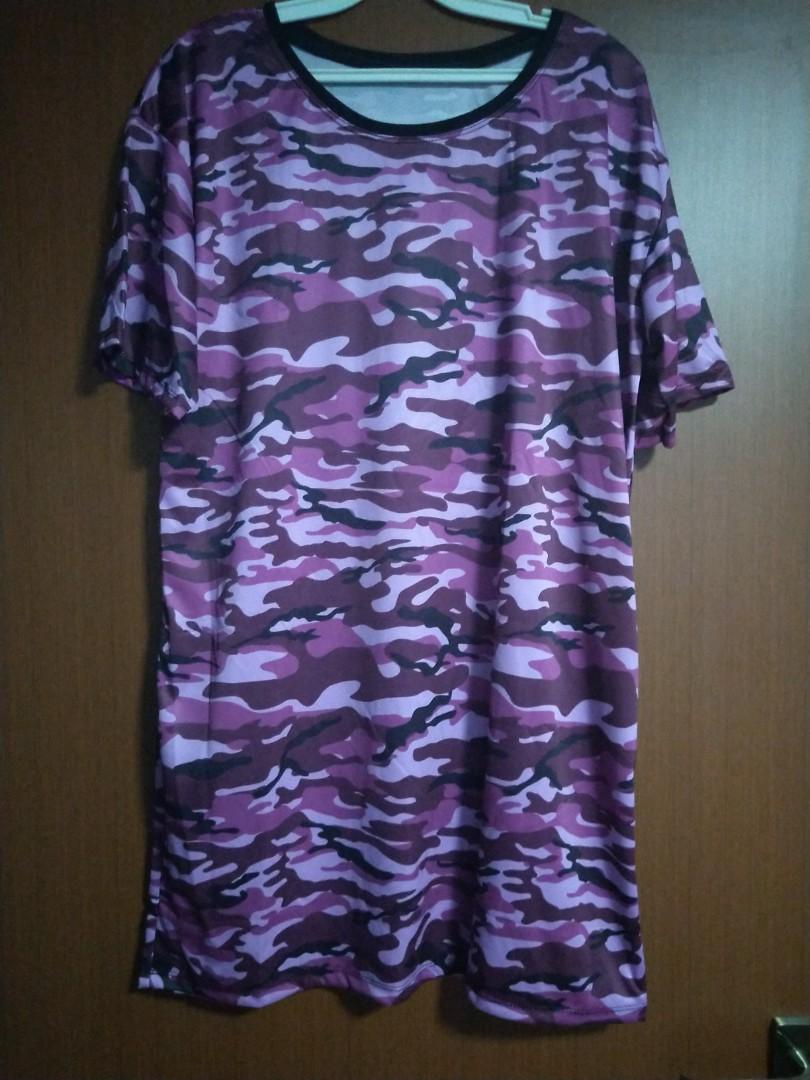 purple camo dress