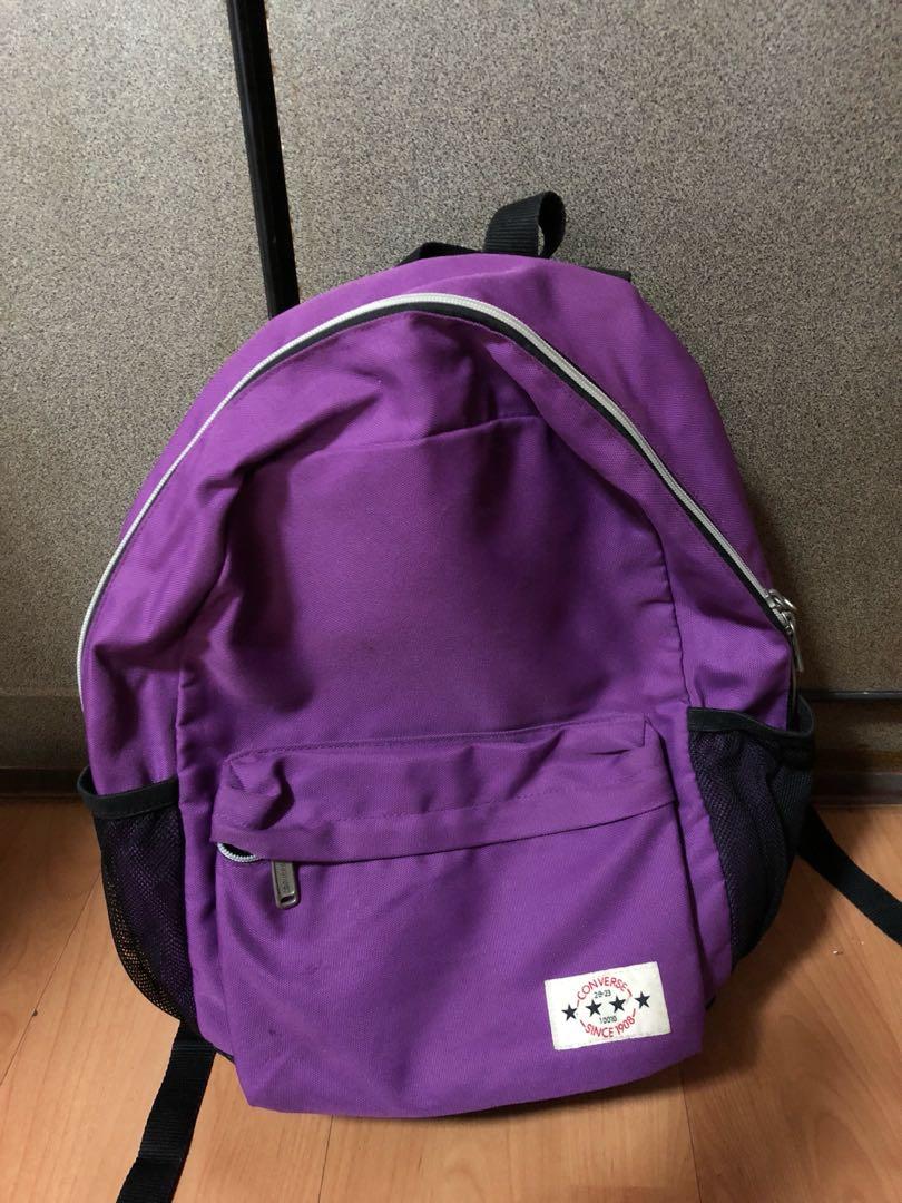 converse bag purple