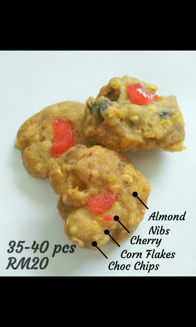 Red Pearl Cookies Food Drinks Baked Goods On Carousell