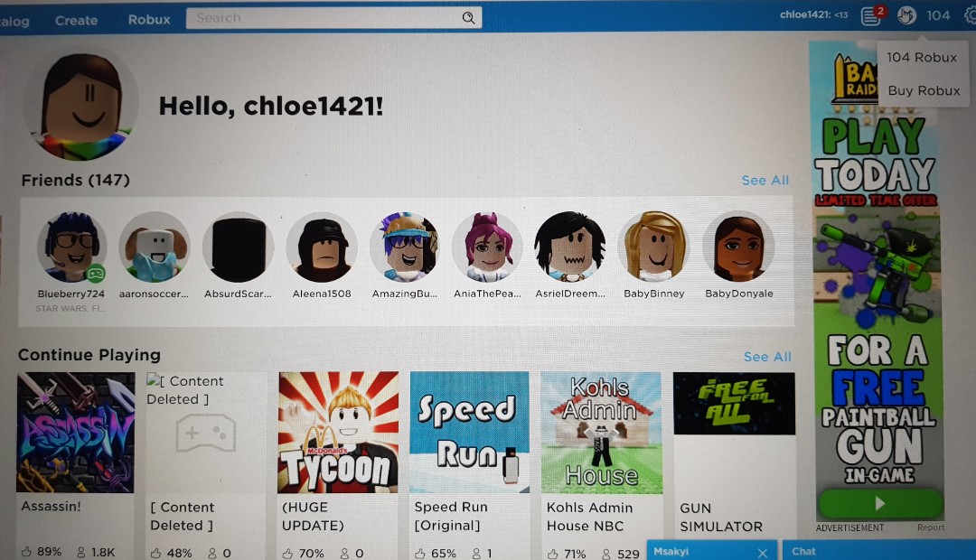 Roblox Account On Carousell - trading steam accountcsgo items for roblox accountroblox