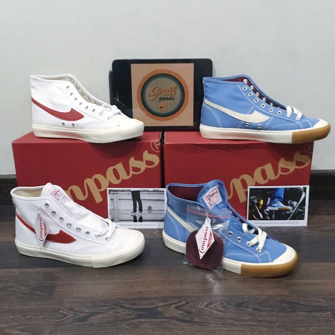 Sepatu Compass Gazelle Hi Fesyen Pria Sepatu Sneakers Di Carousell