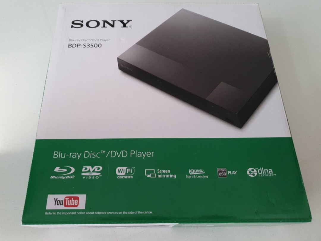 Sony Blu Ray / DVD Player with Phone Mirroring, TV & Home Appliances