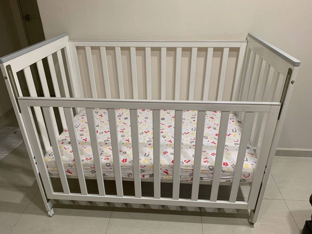 Sussex universal convertible cot plus latex mattress Babies