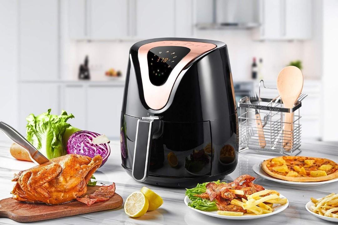Tidylife 3.4L Air Fryer 8 in 1 Oil Free 7 Presets Touchscreen Hot Air Fryer Oven Auto Shut Off 0 60 Mins Timer 180 400 1500W Dishwasher Safe