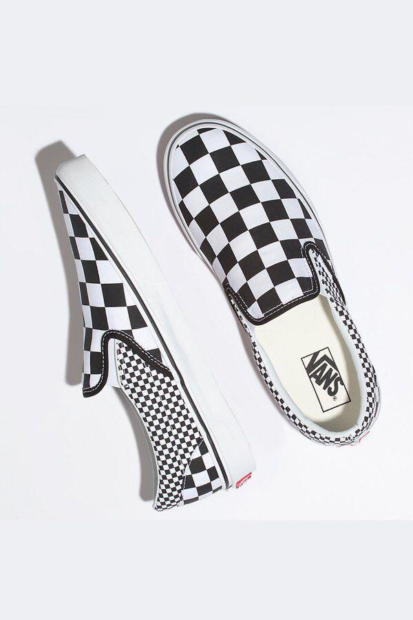 vans slip on mix checkerboard