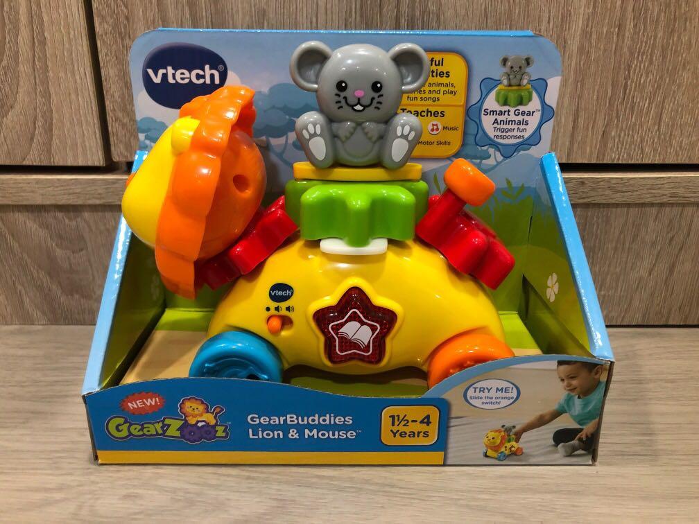 Vtech gearzooz gear buddies lion & mouse top