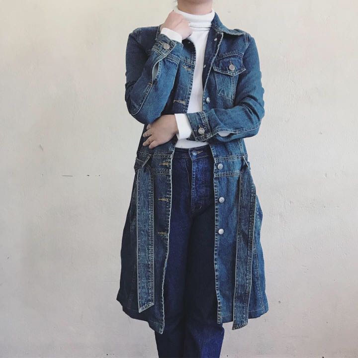 Yen Club denim dress coat, Women's 