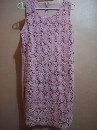 Crochet Linen Dress