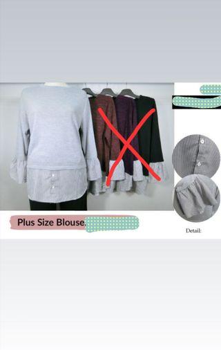 Grey office blouse (inclusive of postage)