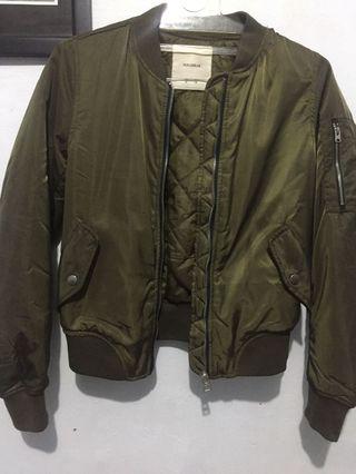 Pull N Bear Bomber Jacket Army [NEGOTIBLE]