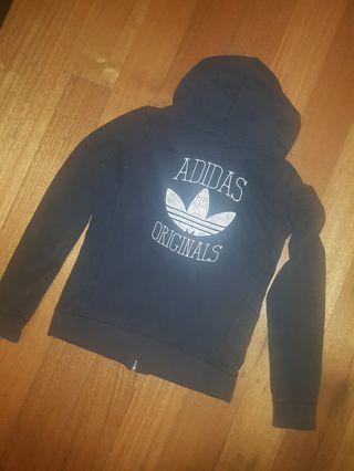 Adidas Originals hooded Jacket black size S