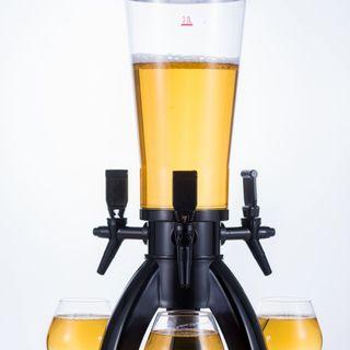 Beer Tower Dispenser 3L/100oZ Liquor Tower Drink Beverage Dispenser w/ Ice  Tube