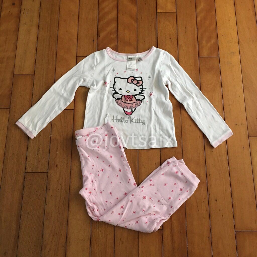二手2件成套小瑕110cm 4 6歲h M Hello Kitty 薄長袖居家服睡衣褲5歲 親子用品 女童裝在旋轉拍賣 二手2件成套小瑕110cm 4 6歲h M Hello Kitty 薄長袖居家服睡衣褲5歲 親子用品 女童裝在旋轉拍賣
