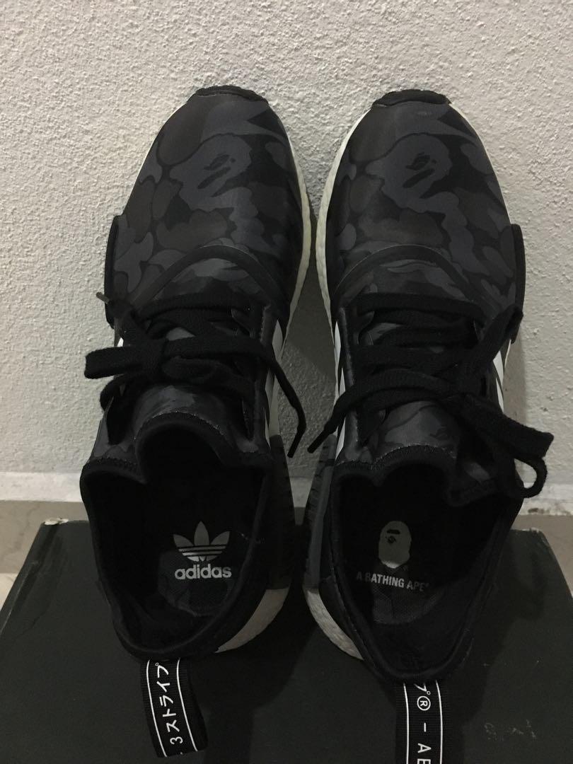 Adidas nmd r1 bape black camo online