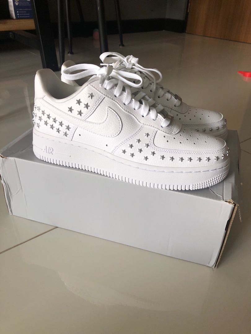 air force 1 white studded