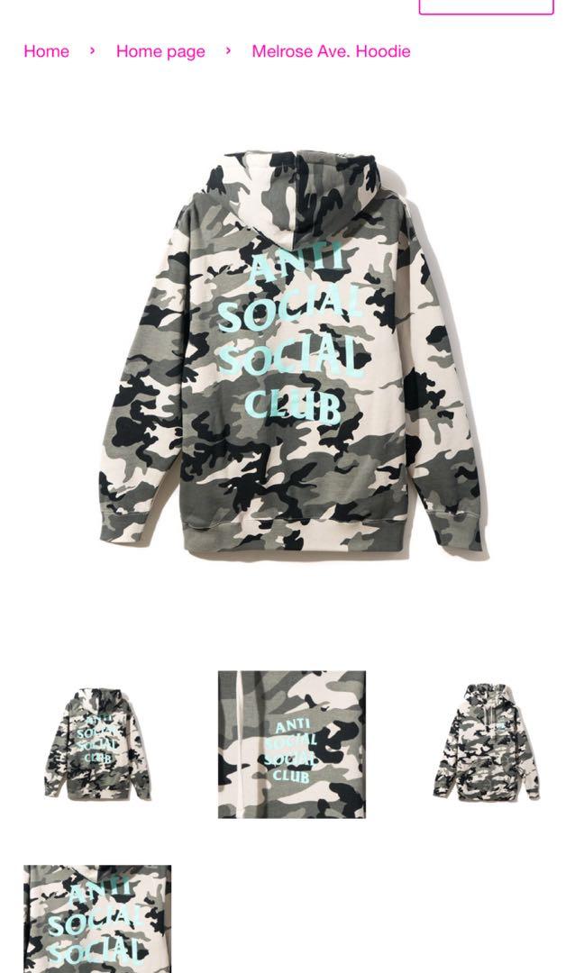 Anti Social Social Club Melrose Hoodie 2024 ozogama.lt