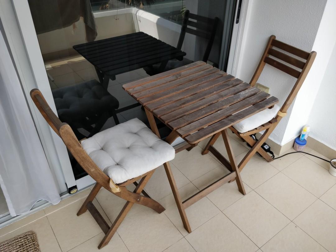 ASKHOLMEN Dining Set Ikea Table 2 chairs Furniture Home Living Furniture Tables Sets on Carousell