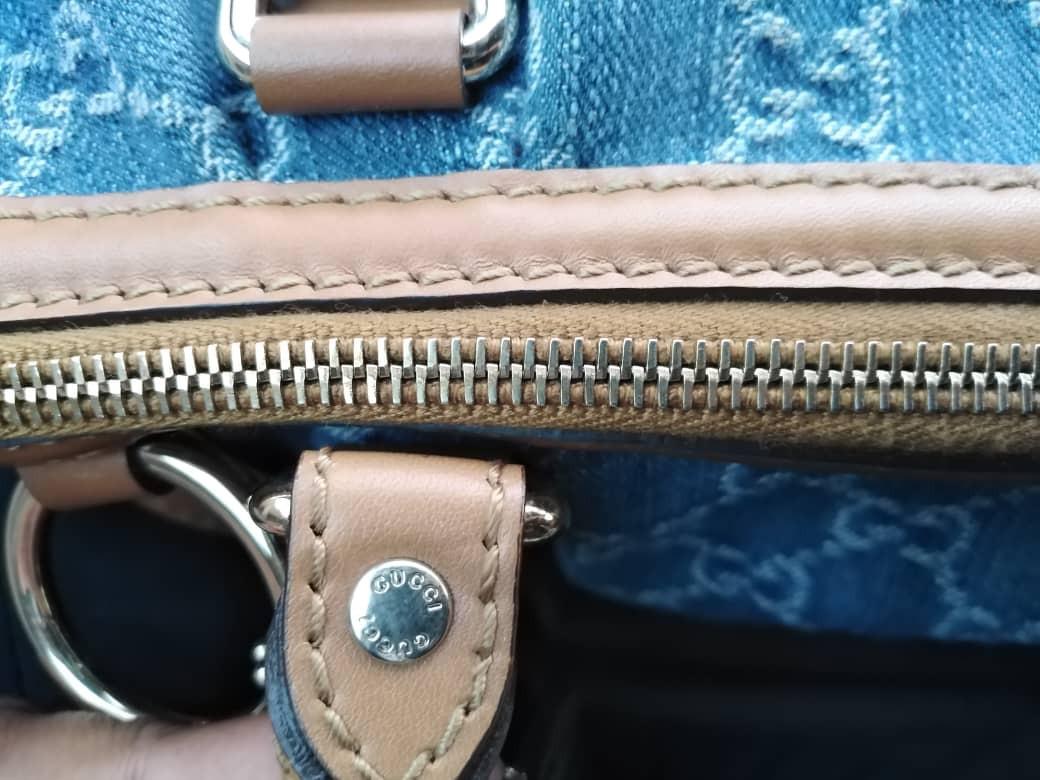 Sukey handbag Gucci Blue in Denim - Jeans - 32616695
