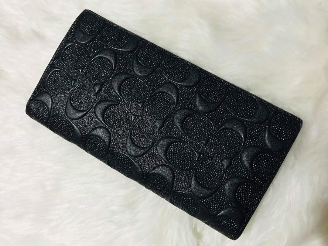 coach long wallet mens