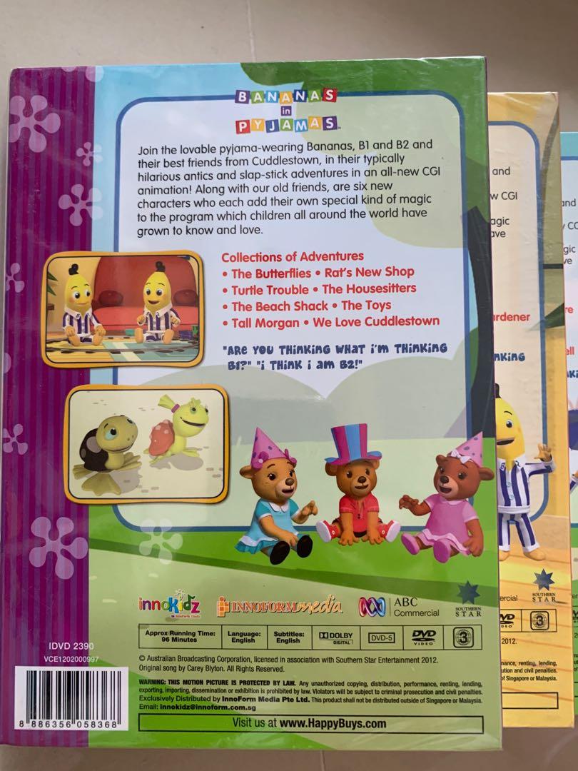 Bananas in pyjamas DVD 8 pieces, Hobbies & Toys, Music & Media, CDs
