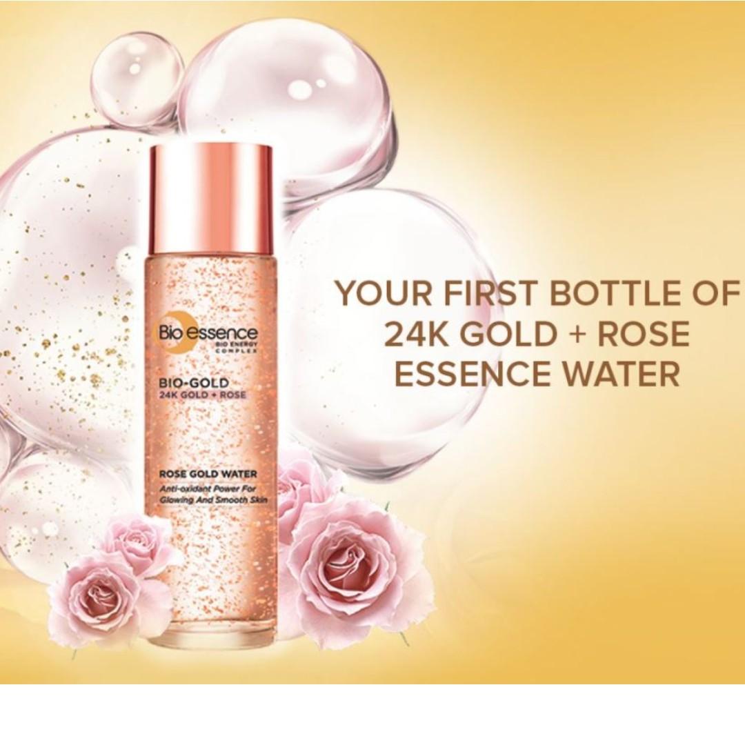Bio Essence Gold Rose Essence Water 100ml Health Beauty Face Skin Care On Carousell