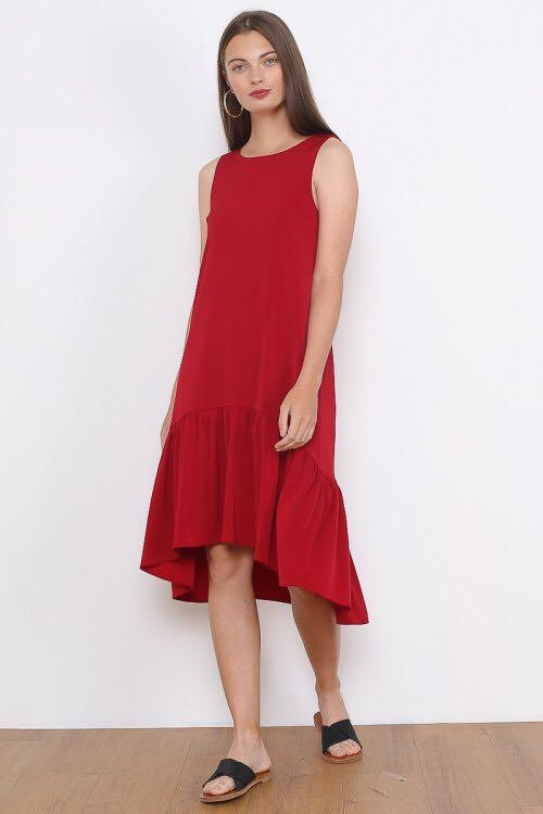 cherry red cocktail dresses