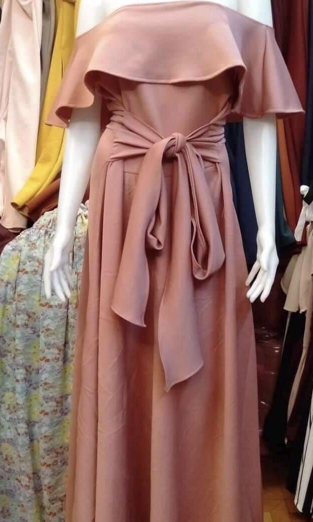 Brand new Long gown long dress old rose