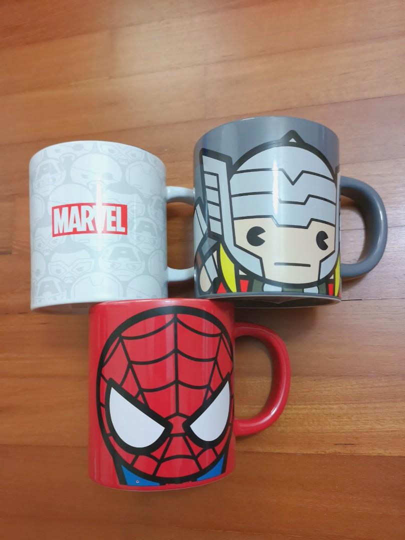 Brand new Marvel Mugs Spiderman Thor white Marvel design, Furniture & Home  Living, Kitchenware & Tableware, Other Kitchenware & Tableware on Carousell