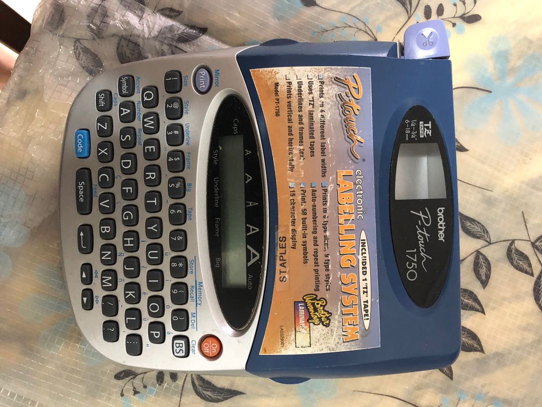 Brother p-touch 1750 label maker, Computers & Tech, Printers ...