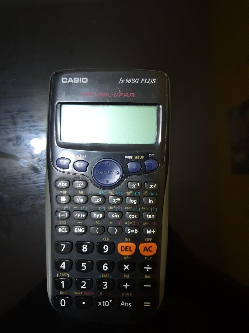 Casio fx 96 SG PLUS Scientific Calculator Computers Tech Office Business Technology on Carousell