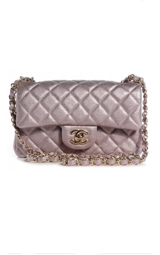 chanel rose gold mini