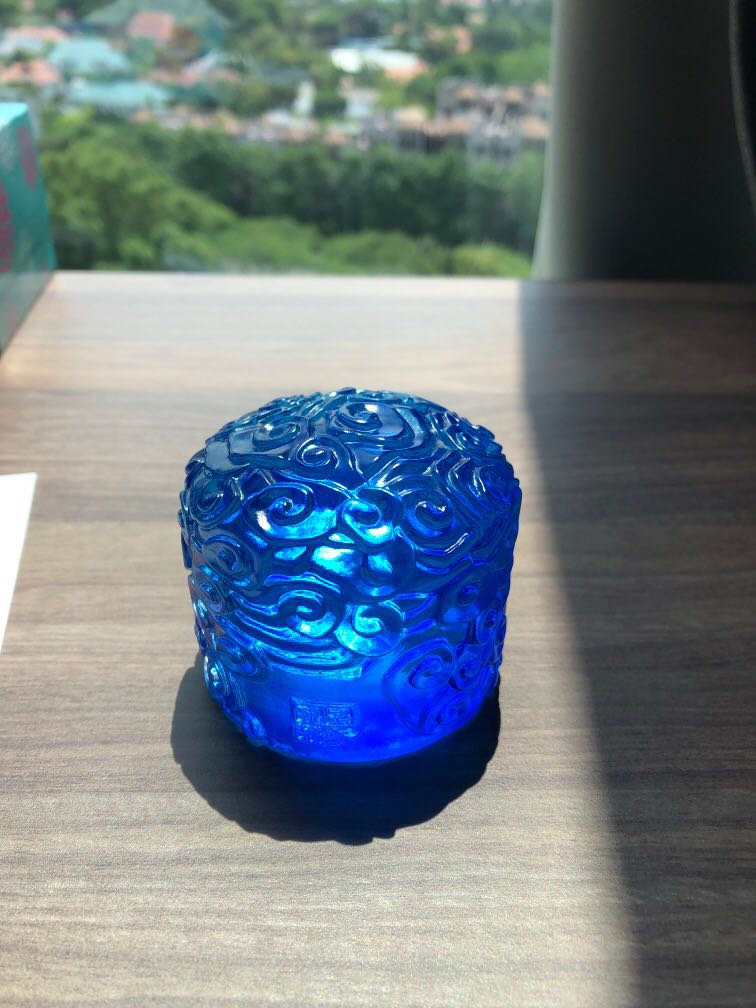 Chinese Glass stone ornament, Furniture & Home Living, Home Decor