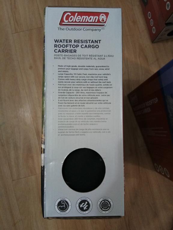 Coleman Water Resistant Roof Top Rack Cargo Carrier, Car Parts