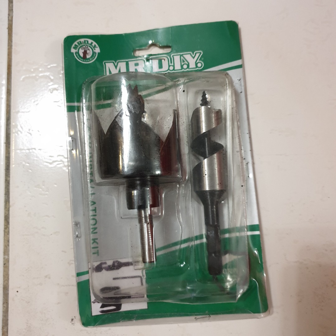 Door Knob Drill Bit Rumah Perabot Others Di Carousell