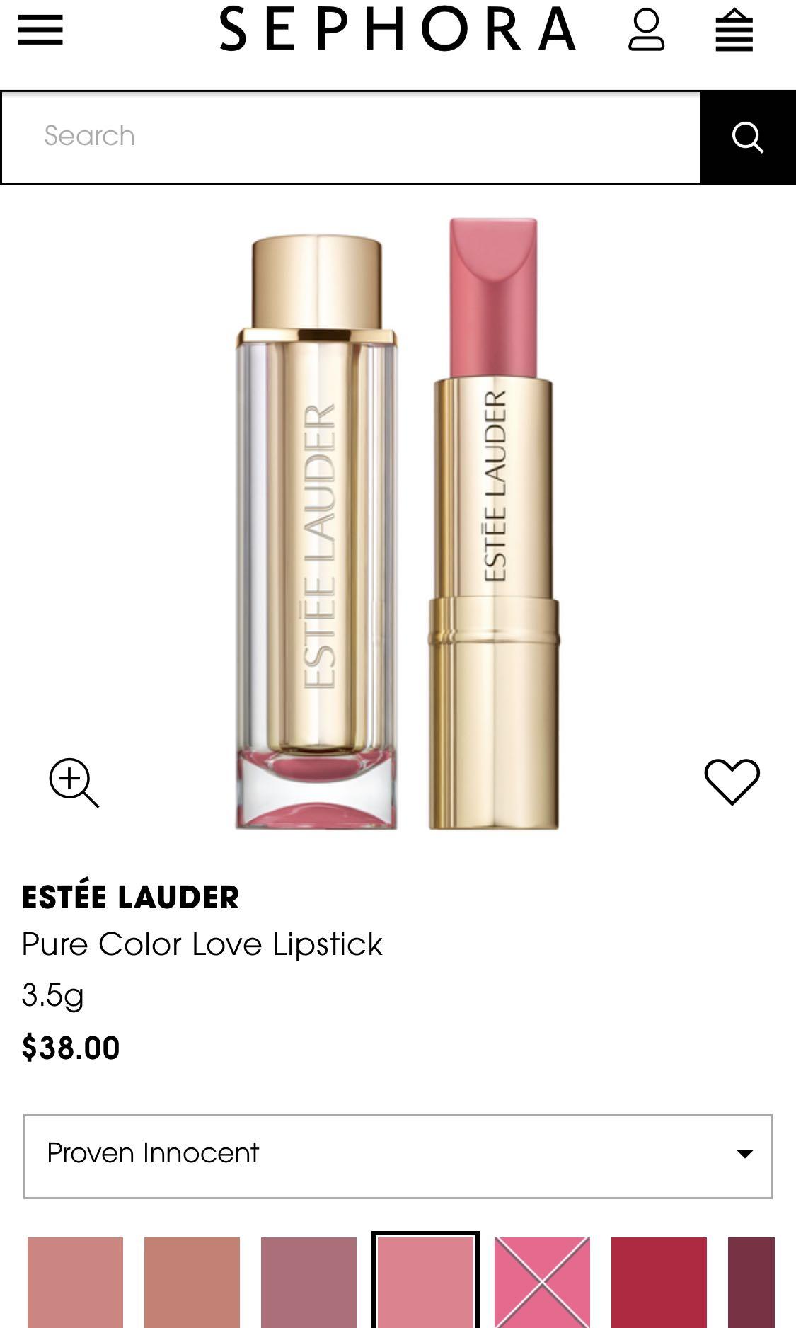 Estee lauder lipstick pure love colour proven innocent 200, Health ...