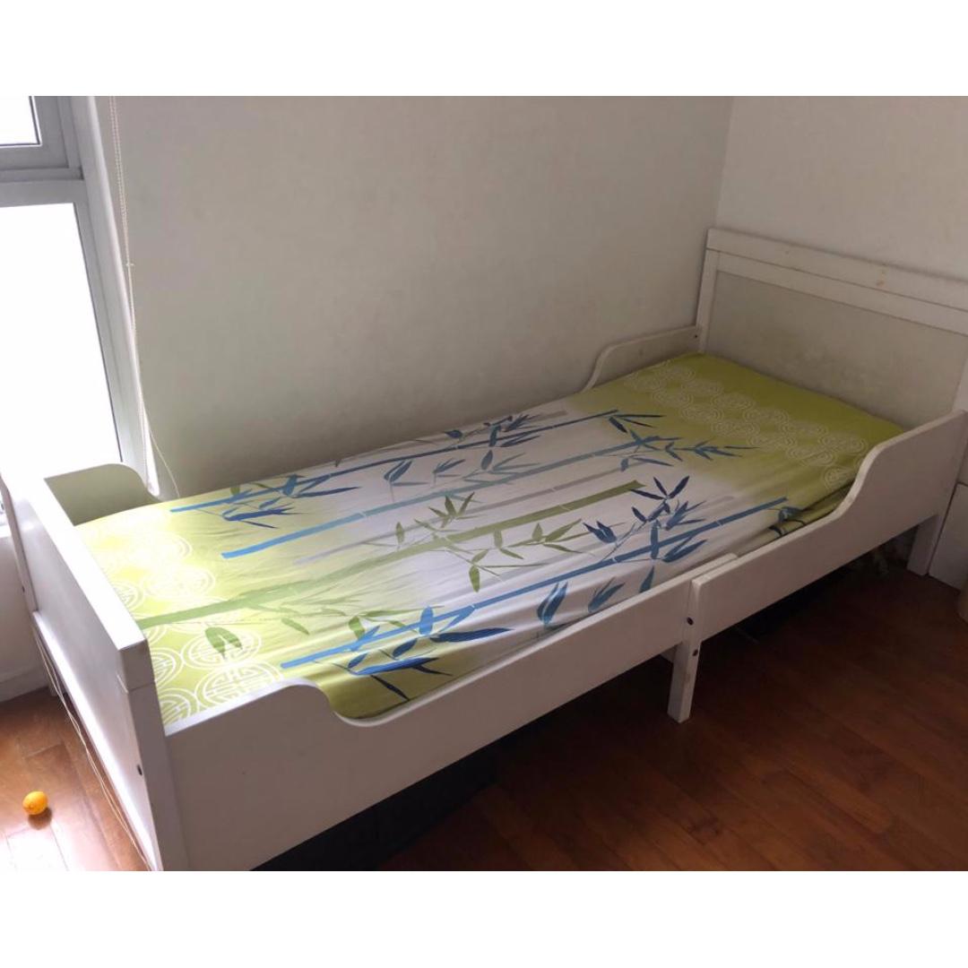 Extensible Kids Bed With Mattress Ikea Furniture Beds Mattresses On Carousell