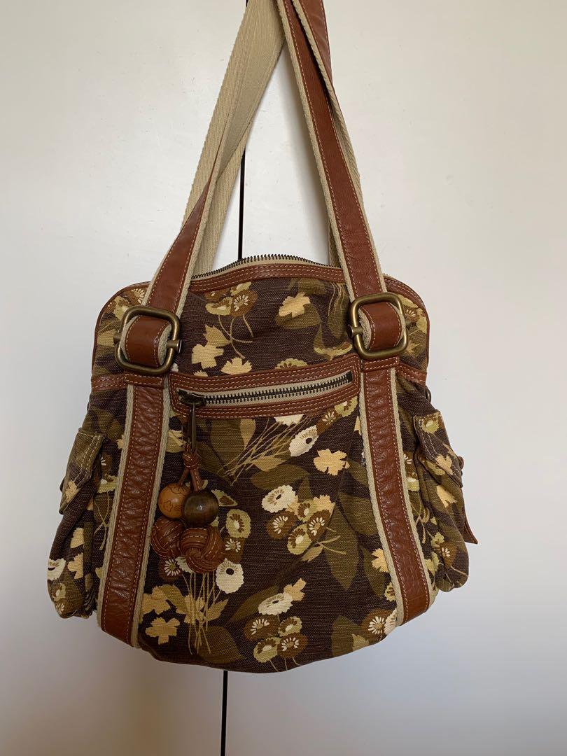 fossil canvas bag