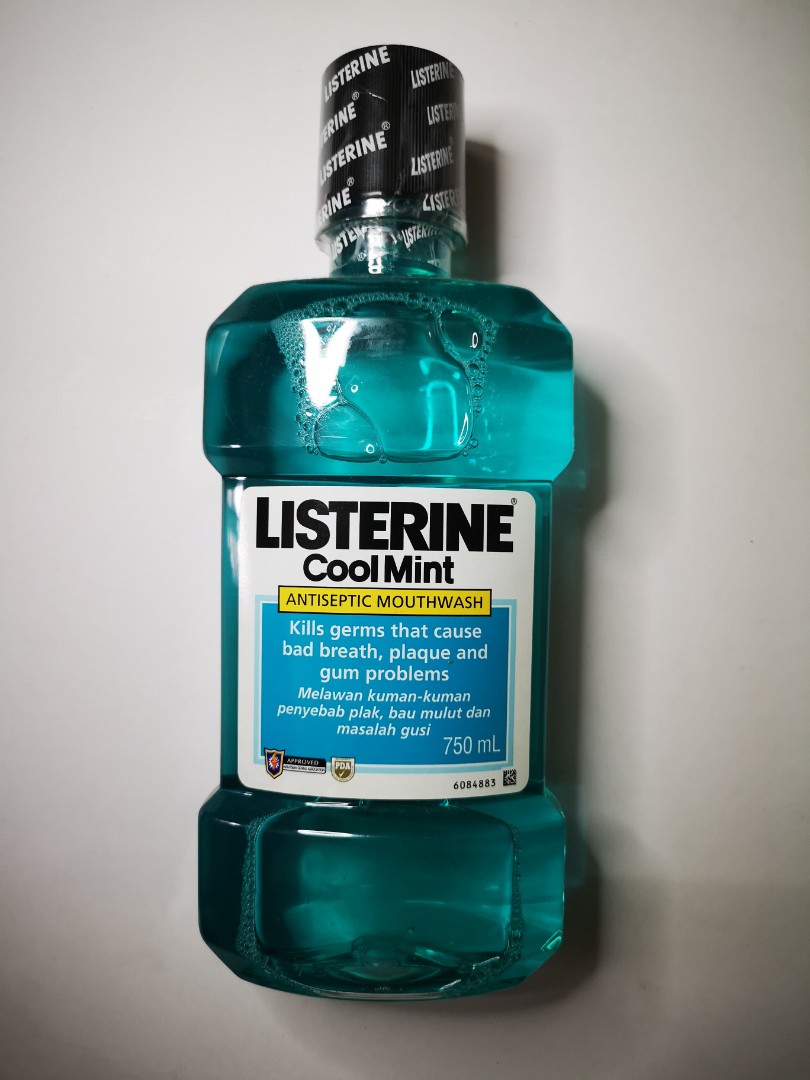 Free expired Listerine cool mint antiseptic mouthwash, Beauty