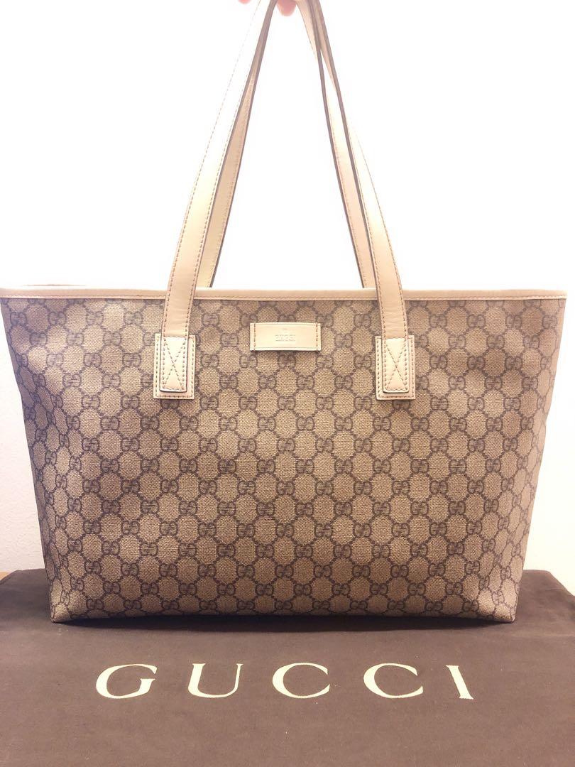 Gucci Monogram Tote Bag, Women's 