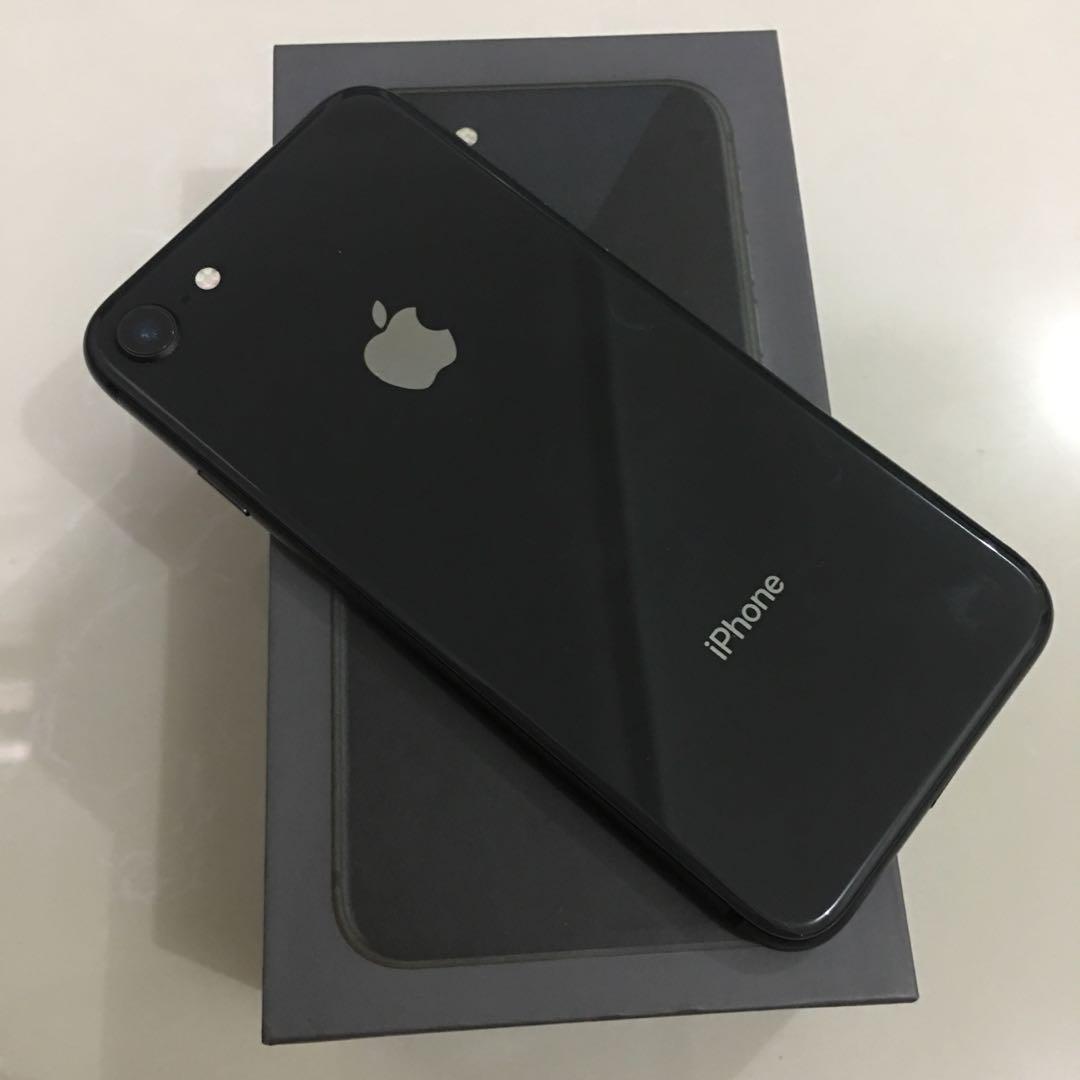 Iphone 8 Space Gray 64gb Ex Inter Second Telepon Seluler Tablet