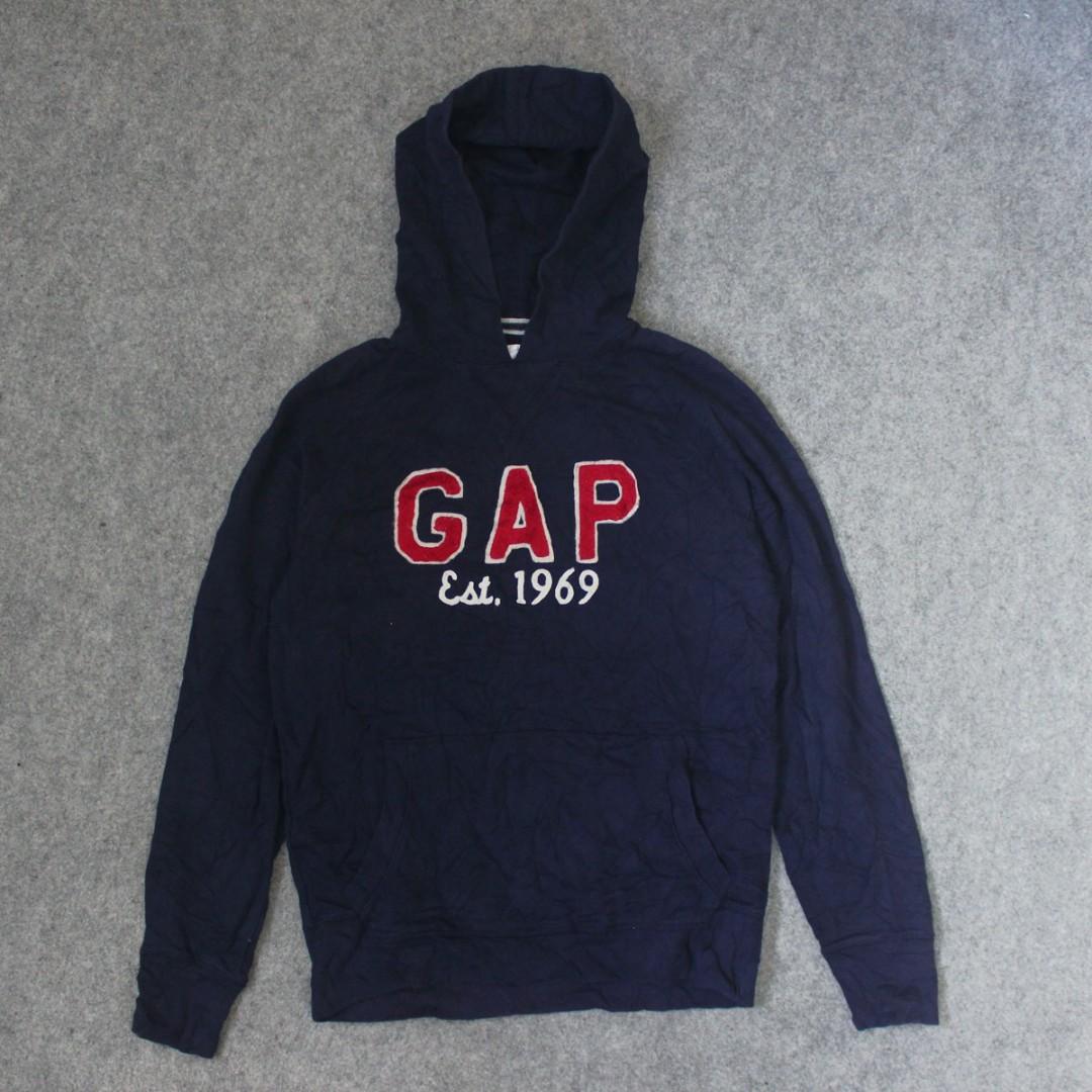 Jaket Hoodie Gap 1969 Navy Second Original Murah, Fesyen Pria, Pakaian ,  Baju Luaran di Carousell