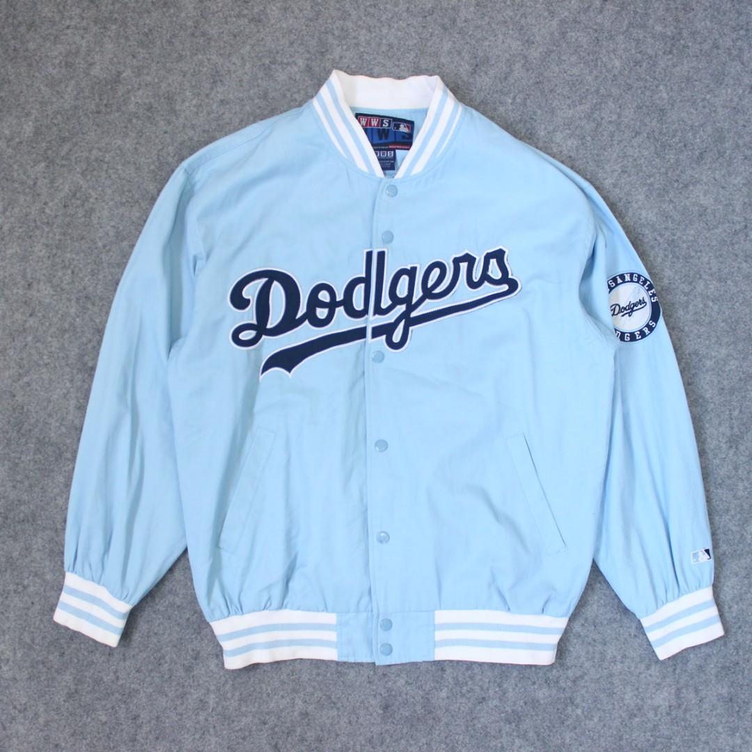 Jaket Varsity Mlb LA Dodgers Blue Sky 