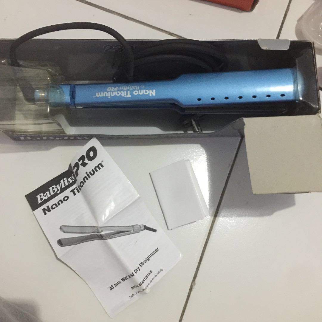 Jual Catokan Babyliss Pro Nano Titanium 38mm Kesehatan Kecantikan Perawatan Rambut Di Carousell