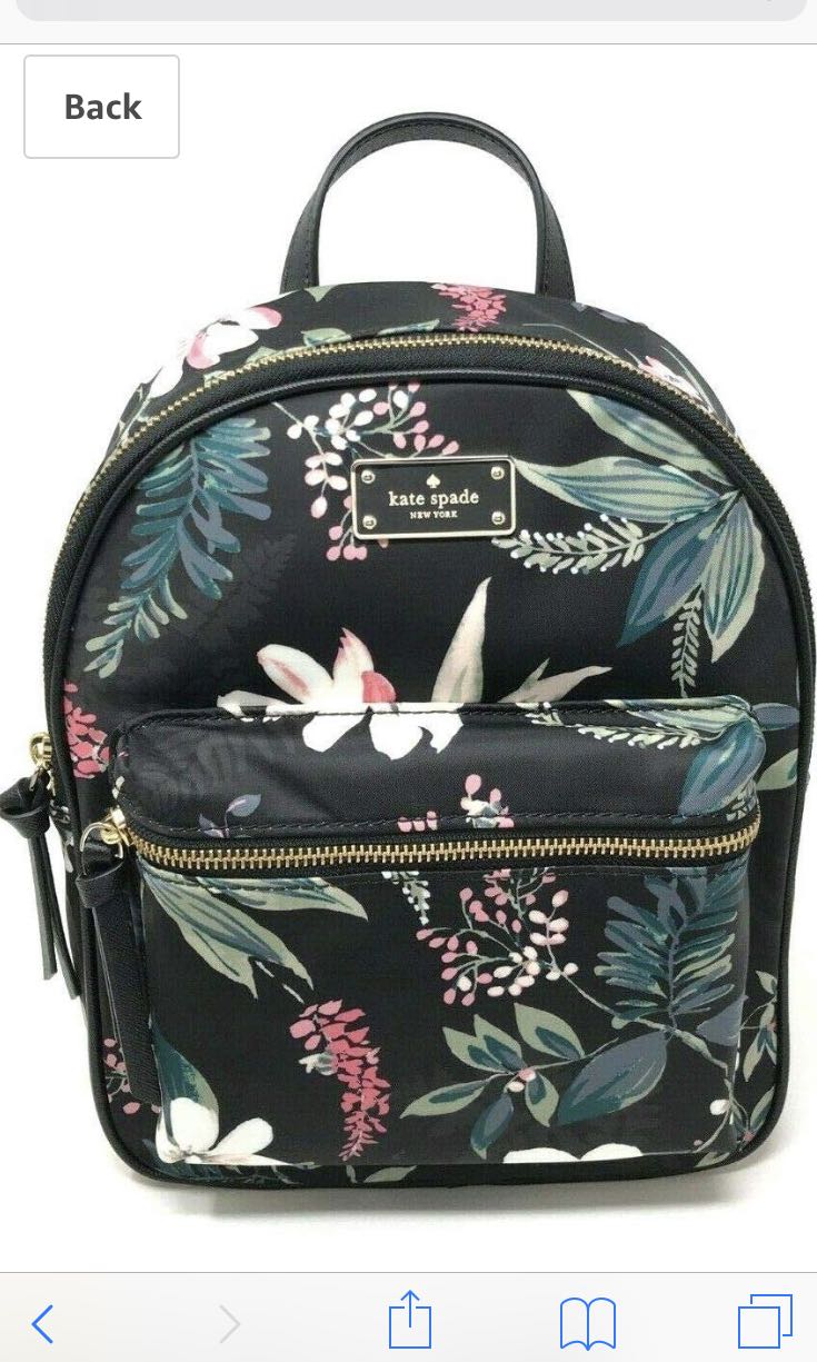 kate spade backpack floral