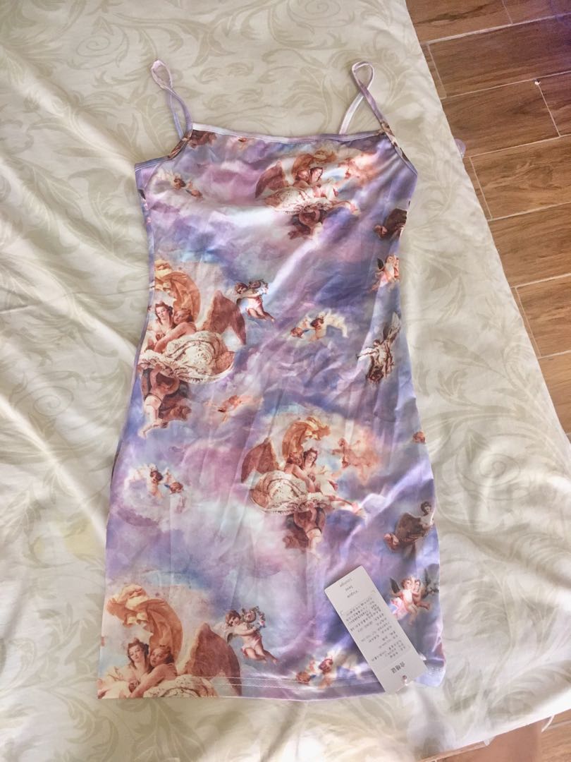 angel bodycon dress