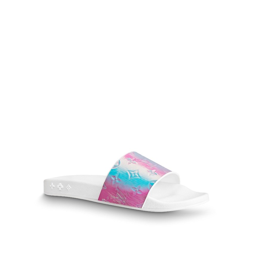 bngtanislegends on X: so the sandals jin was wearing was louis vuitton's  iridescent prism monogram slides that cost $720 dollars that costs 34,  772.76 in philippine peso-  / X