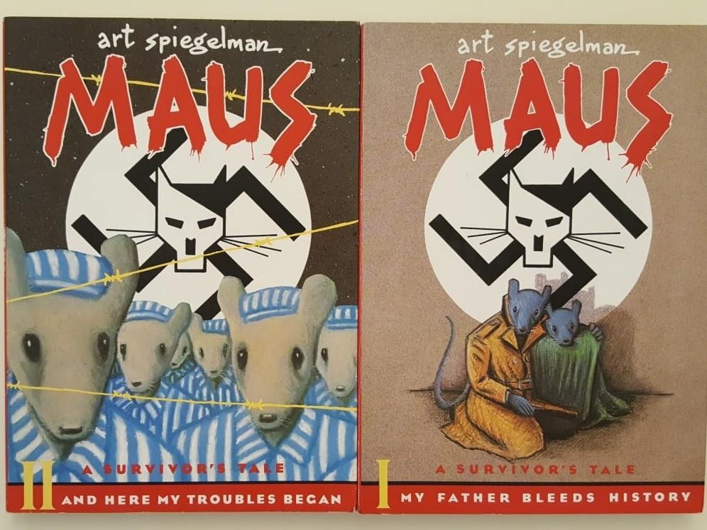 Maus 1 2 Graphic Novel Set By Art Spiegelman Books Stationery