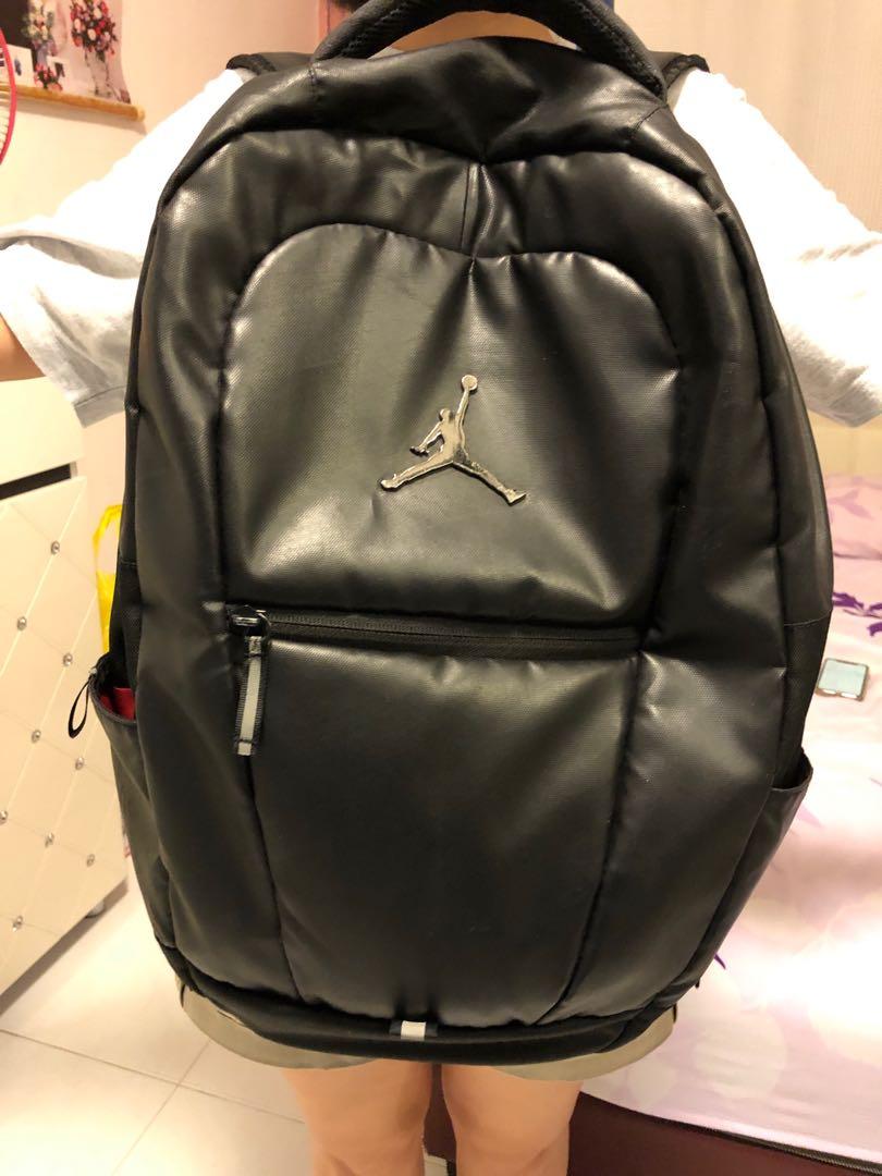 michael jordan leather backpack