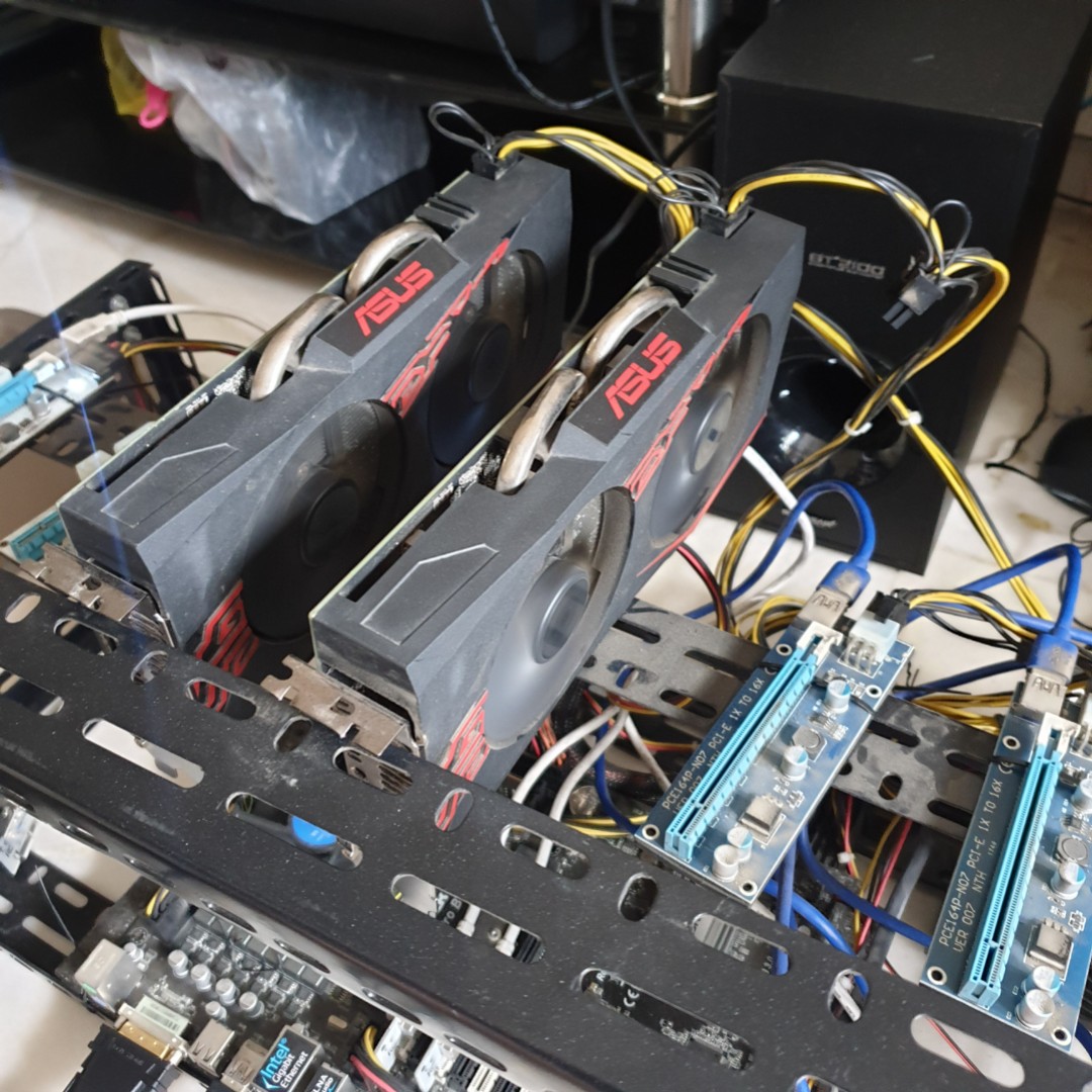 Mining Rig Frame, Motherboard, CPU, RAM, PSU & SSD (MUST GO), Computers ...