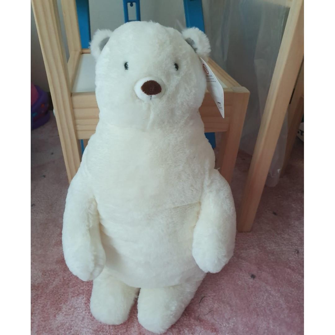 Minitoons White Polar Bear Plush Toy Babies Kids Toys